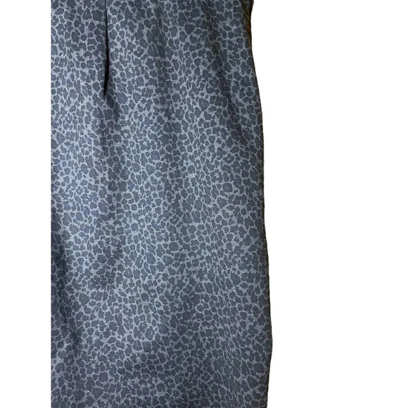 89th + Madison Women's Blue Leopard Classy Buttons Pants Size Large 10-12 - Picture 5 of 6